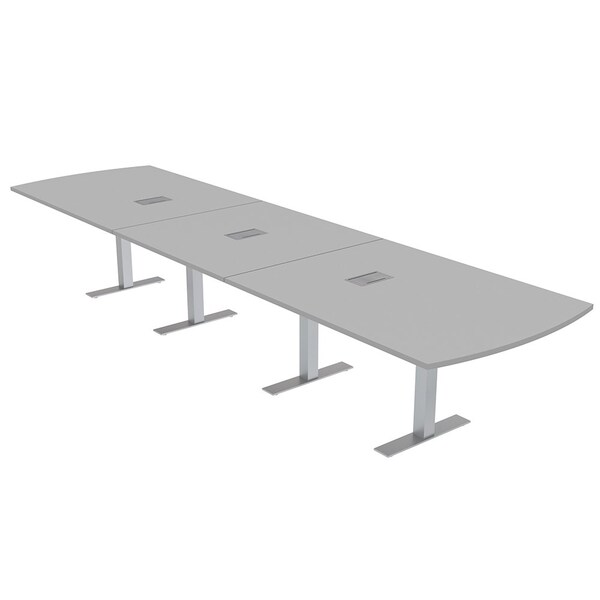 45 in W, 166 in L, 29 in H, Engineered Wood Top, Grey